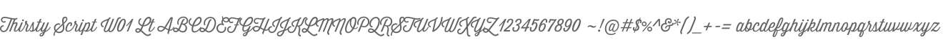 Thirsty Script W01 Lt