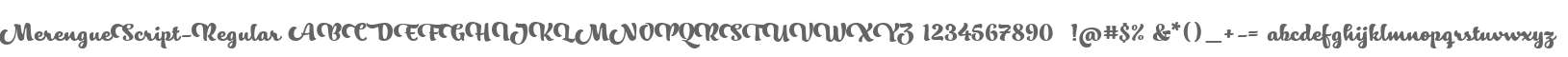 MerengueScript-Regular