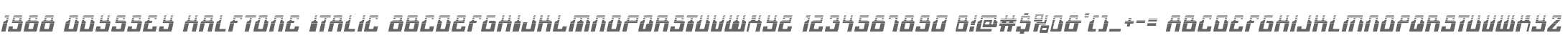 1968 Odyssey Halftone Italic