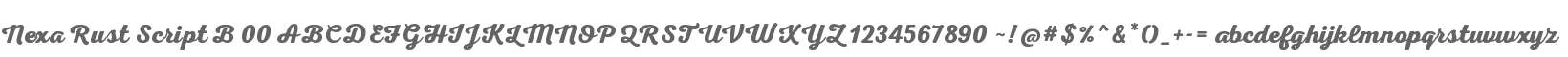 Nexa Rust Script B 00