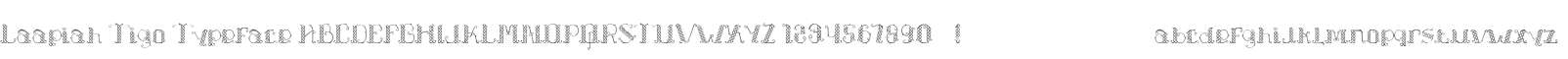 Laapiah Tigo Typeface
