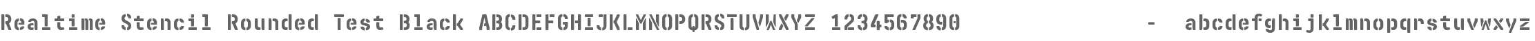 Realtime Stencil Rounded Test Black