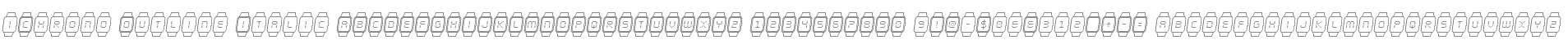 iChrono Outline Italic