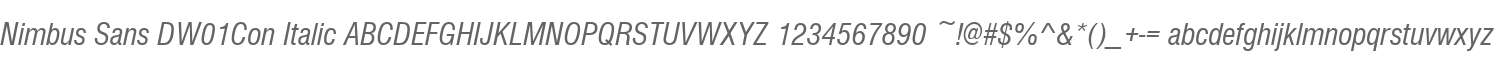 Nimbus Sans DW01Con Italic