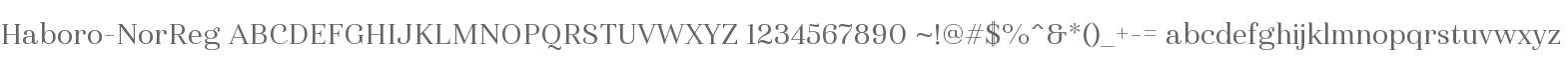 Haboro Norm Regular