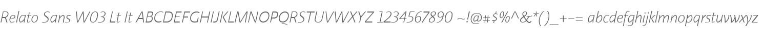 Relato Sans W03 Lt It