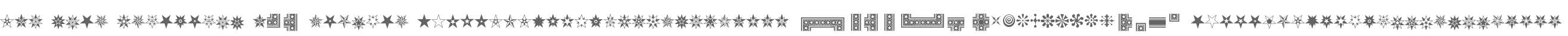 HWT Star Ornaments W95 Regular