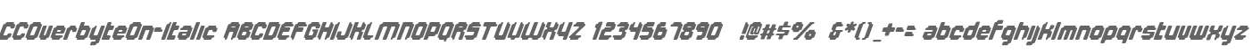 CCOverbyteOn-Italic