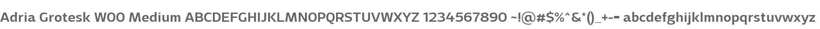 Adria Grotesk W00 Medium