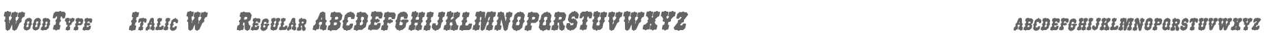 WoodType515Italic W90 Regular