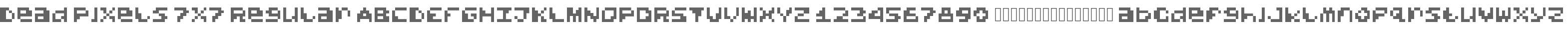 Dead Pixels 7x7 Regular