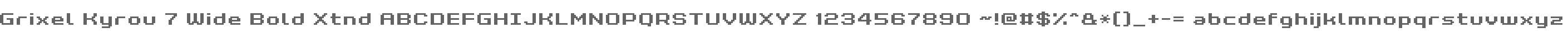 Grixel Kyrou 7 Wide Bold Xtnd