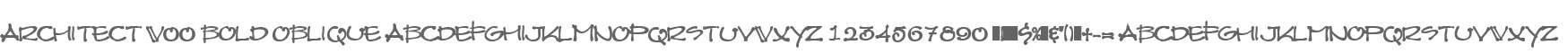 Architect W00 Bold Oblique