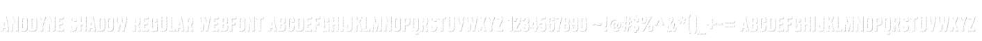 Anodyne Shadow Regular Webfont
