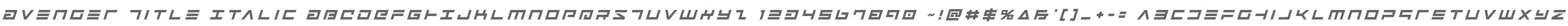 Avenger Title Italic