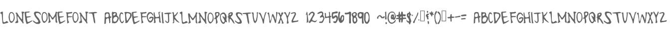 LonesomeFont