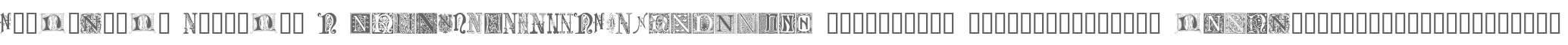 Ornamental Initials N