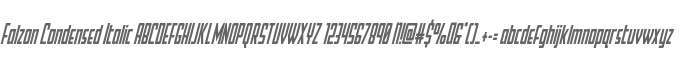 Falzon Condensed Italic