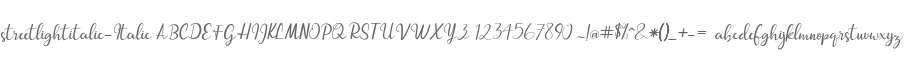 streetlightitalic-Italic