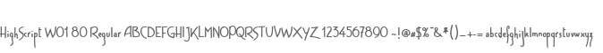 HighScript W01 80 Regular