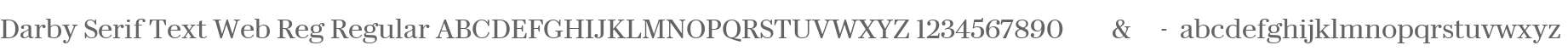 Darby Serif Text Web Reg Regular