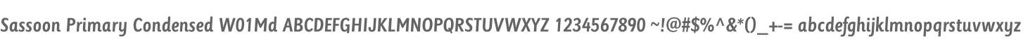 Sassoon Primary Condensed W01Md