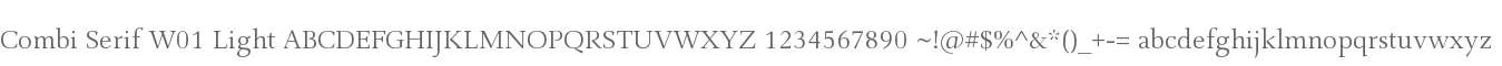 Combi Serif W01 Light