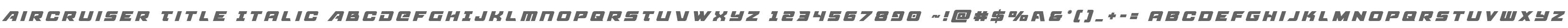 Aircruiser Title Italic