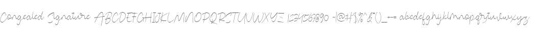 Congealed Signature