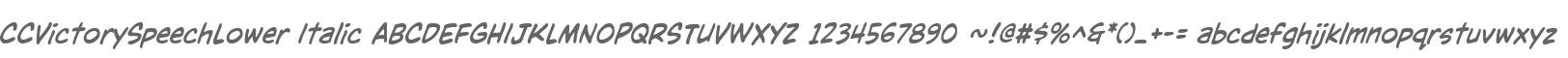 CCVictorySpeechLower Italic