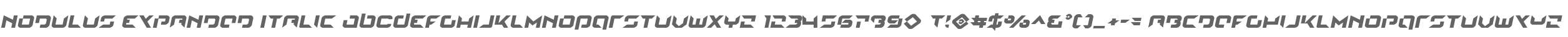 Nodulus Expanded Italic