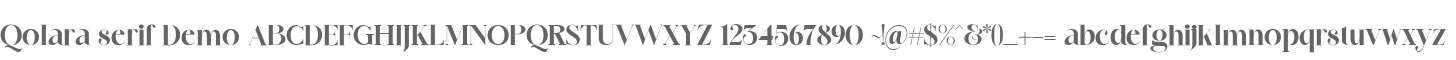 Qolara serif