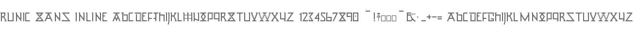 Runic Sans Inline
