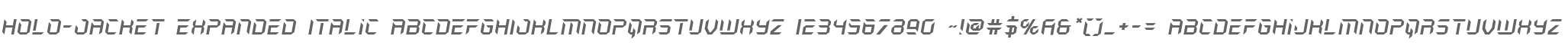 Holo-Jacket Expanded Italic