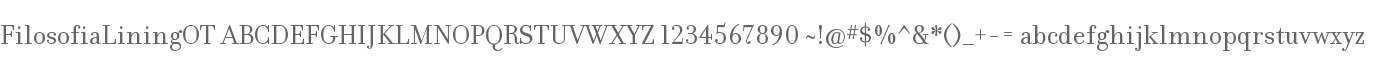 Filosofia Lining OT
