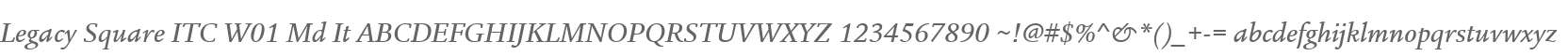 Legacy Square ITC W01 Md It