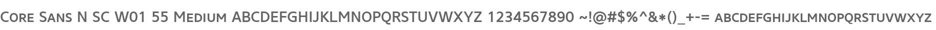Core Sans N SC W01 55 Medium