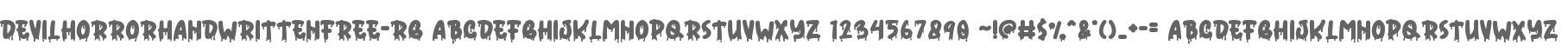Devil Horror Handwritten Free