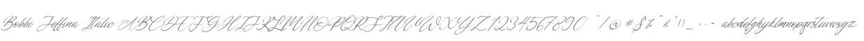 Bobbi Jeffina Italic