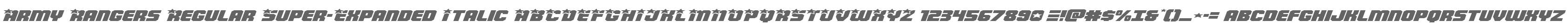 Army Rangers Regular Super-Expanded Italic
