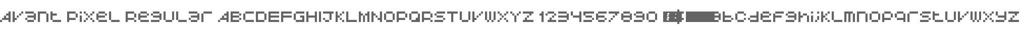 Avant Pixel Regular