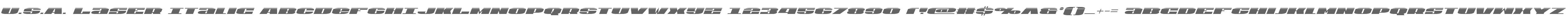U.S.A. Laser Italic