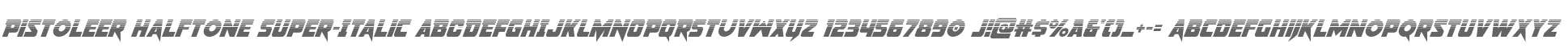 Pistoleer Halftone Super-Italic