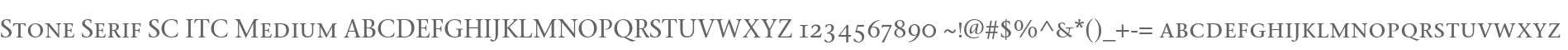 Stone Serif SC ITC Medium