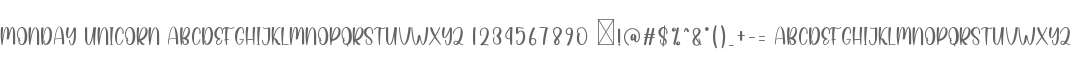Monday Unicorn