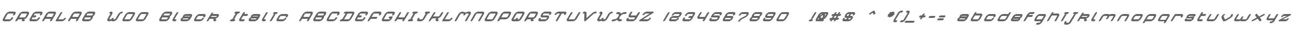 CREALAB W00 Black Italic
