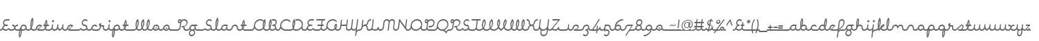 Expletive Script W00 Rg Slant