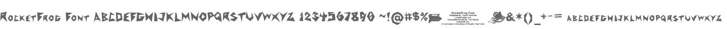 RocketFrog Font