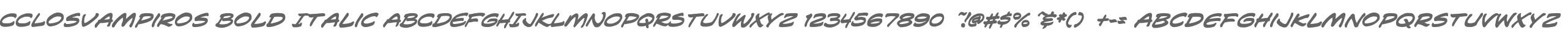 CCLosVampiros Bold Italic