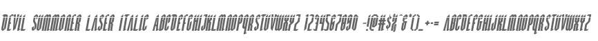 Devil Summoner Laser Italic